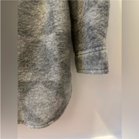 BNWT- Aritzia Wilfred Free Ganna Wool Jacket Diamond Print Grey (XXS) - Picture 8 of 12